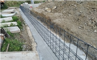 08 外構擁壁鉄筋配筋状況 沖縄の総合建設業 株式会社 太名嘉組